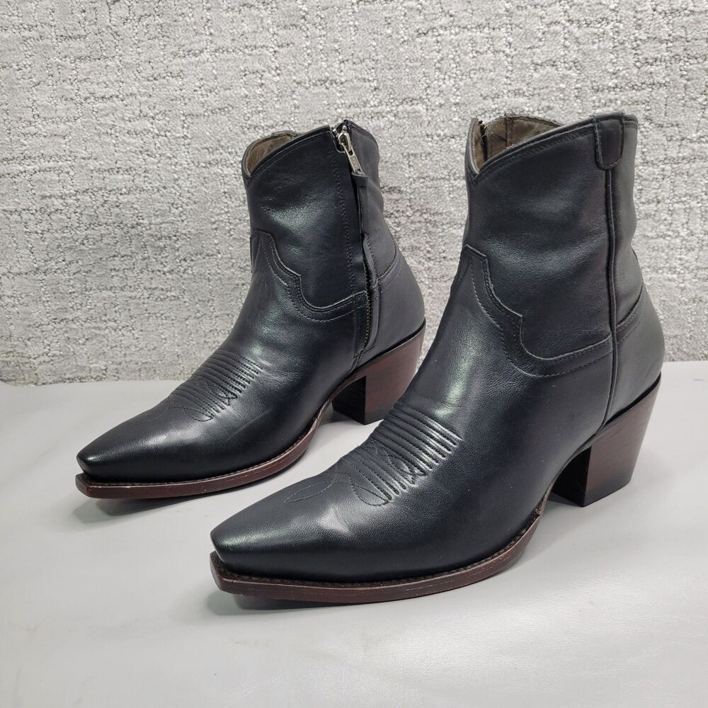 Tecovas The Daisie Women's US Size 8.5B Midnight Cowgirl Bootie Boots